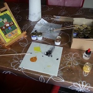 Tempera-schilderfeestje