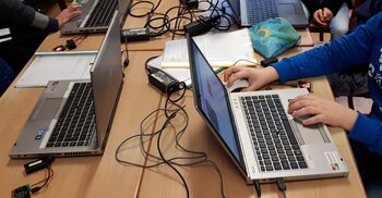 Gastlessen W&T: programmeren met de Microbit